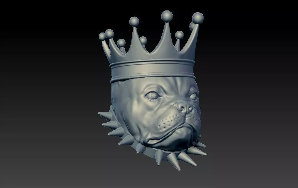 American Bully Dog 3D print model_0