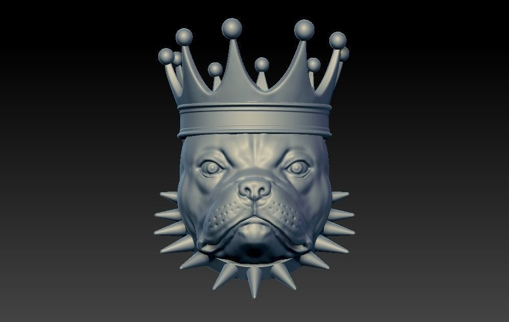 American Bully Dog 3D print model_2