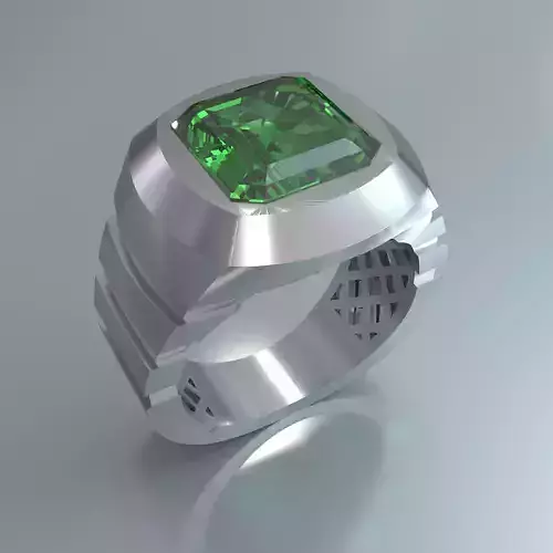emerald sapphier ring man 