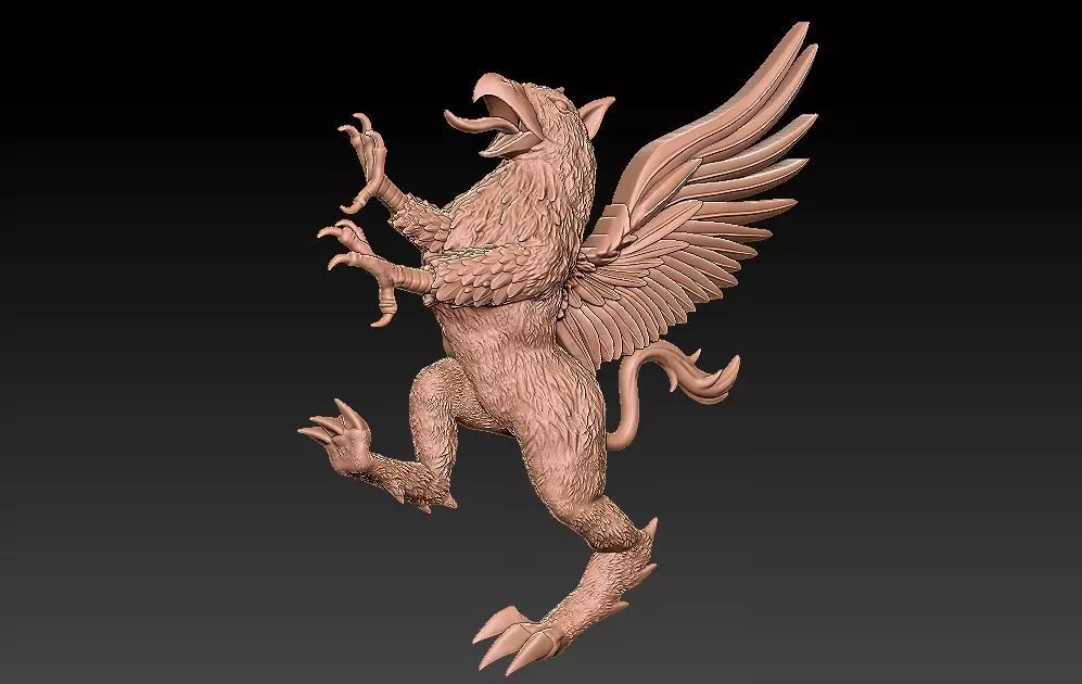 Griffin Bird 3D print model_0
