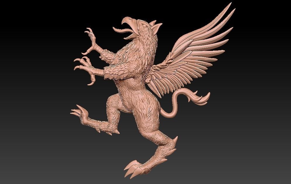 Griffin Bird 3D print model_2