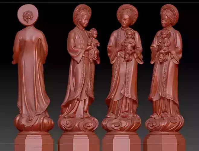 model of the goddess is gold