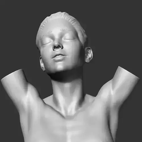 CH girl bust N 3D print model 3D print model