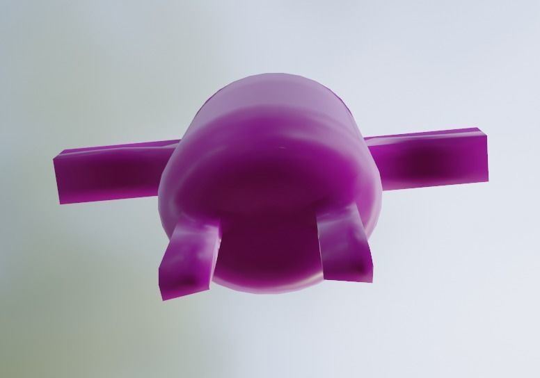 VRChat Pink Man 3D Model Avatar Low-poly 3D model_5