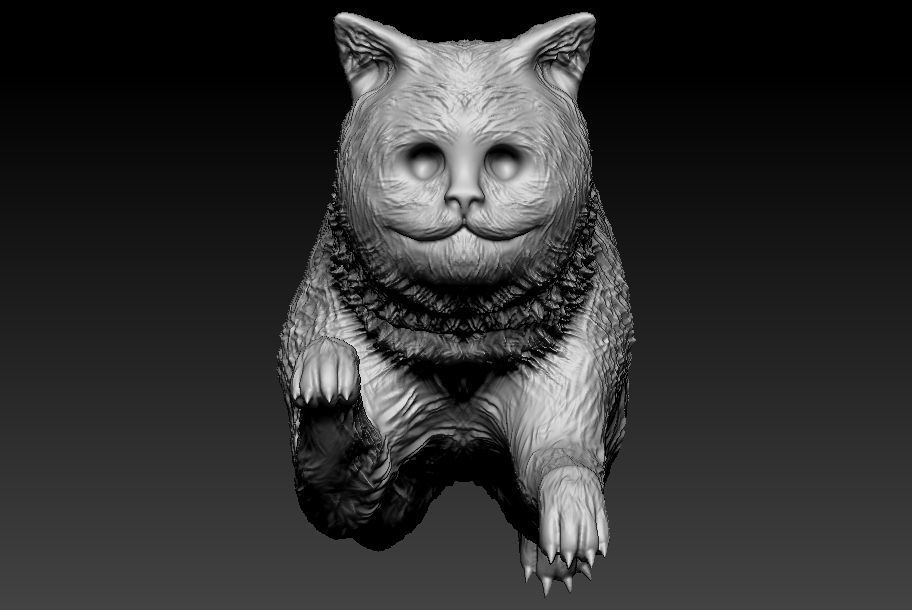 exotic short Cat 3D print model_2