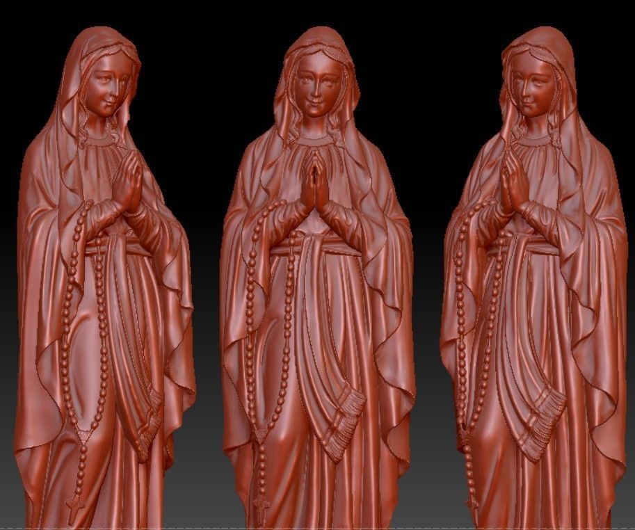 model of mother revealing virtue 3D model_3