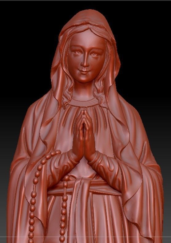 model of mother revealing virtue 3D model_5