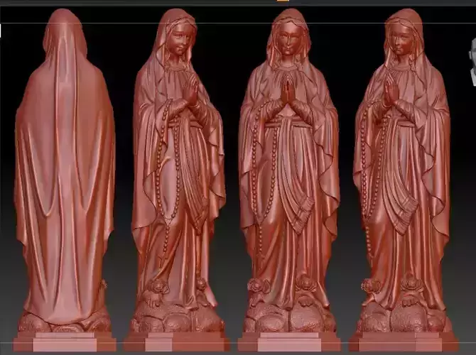model of mother revealing virtue
