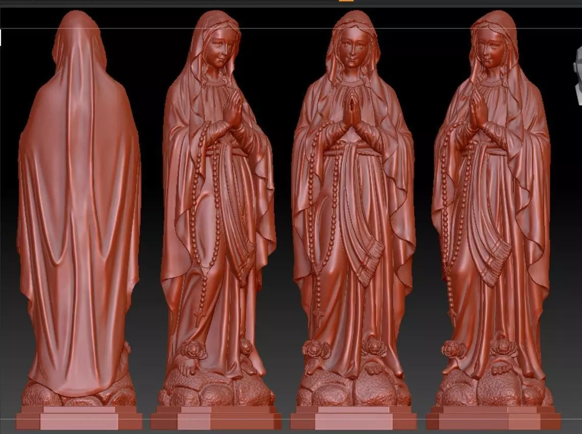 model of mother revealing virtue 3D model_0
