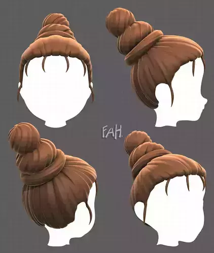 Base Hair for girl V45