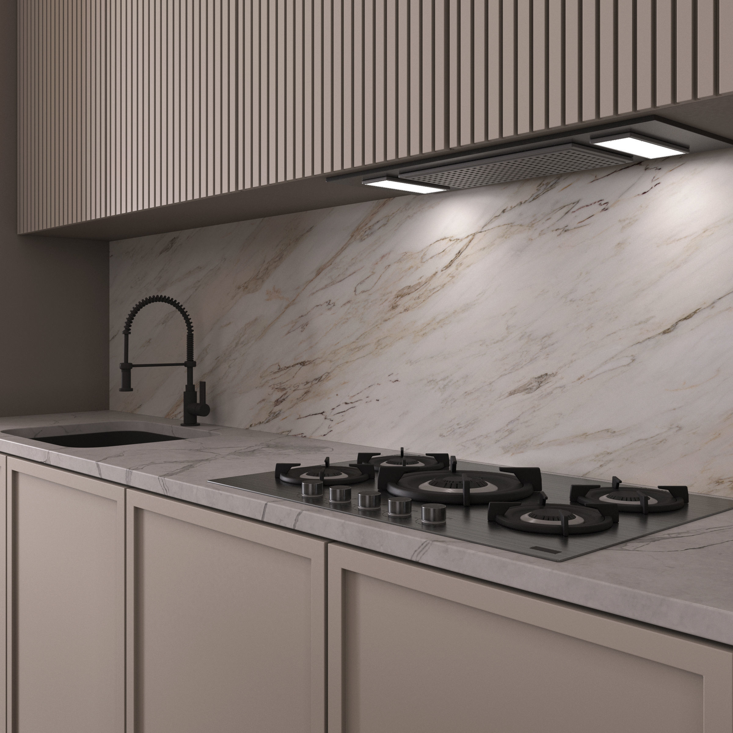 Kitchen Modern 23 - Corner Kitchen 3D model_1