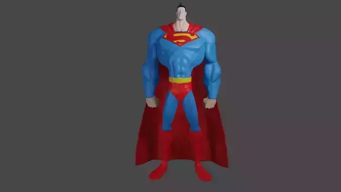 Superman stylized 3D character