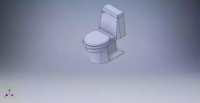 Toilet 3D print model