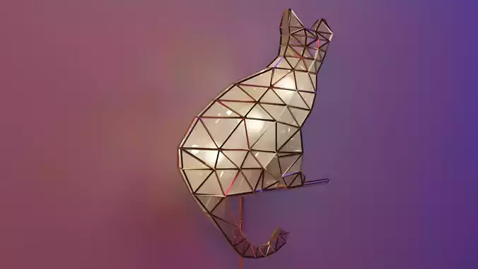 Cat interior lamp