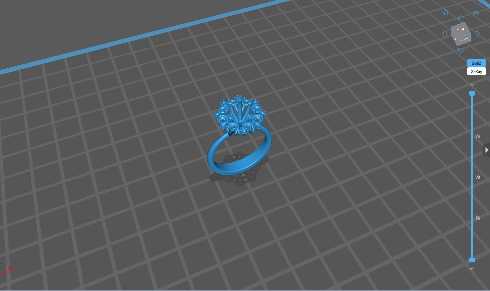 Diamond Engagement Ring 1ct Bridal Jewelry 3D print model_9