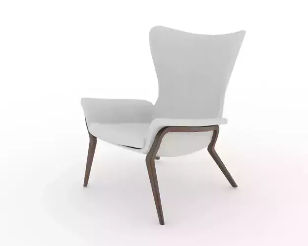 Wooden Accent Armchair