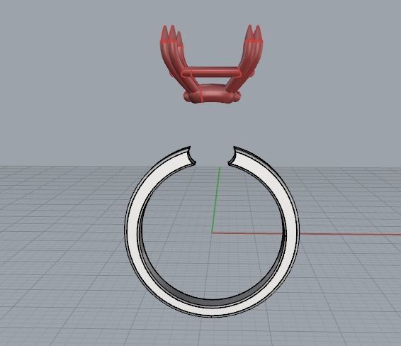 Soliter ring Model 2428 3D print model_3
