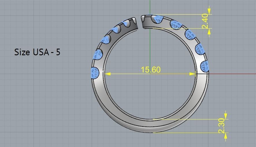 Ring Model 2426 3D print model_5