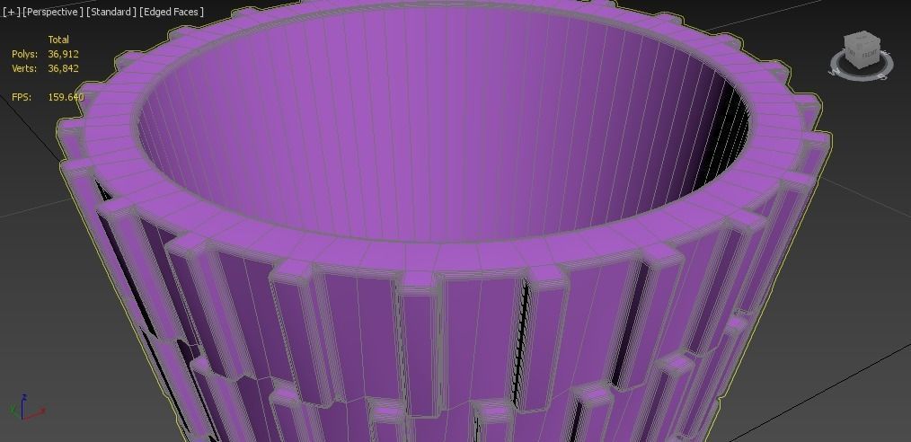 miniature flower pot 05 3D print model_4