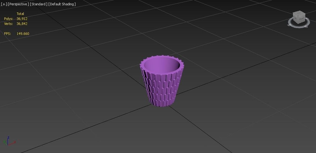 miniature flower pot 05 3D print model_6
