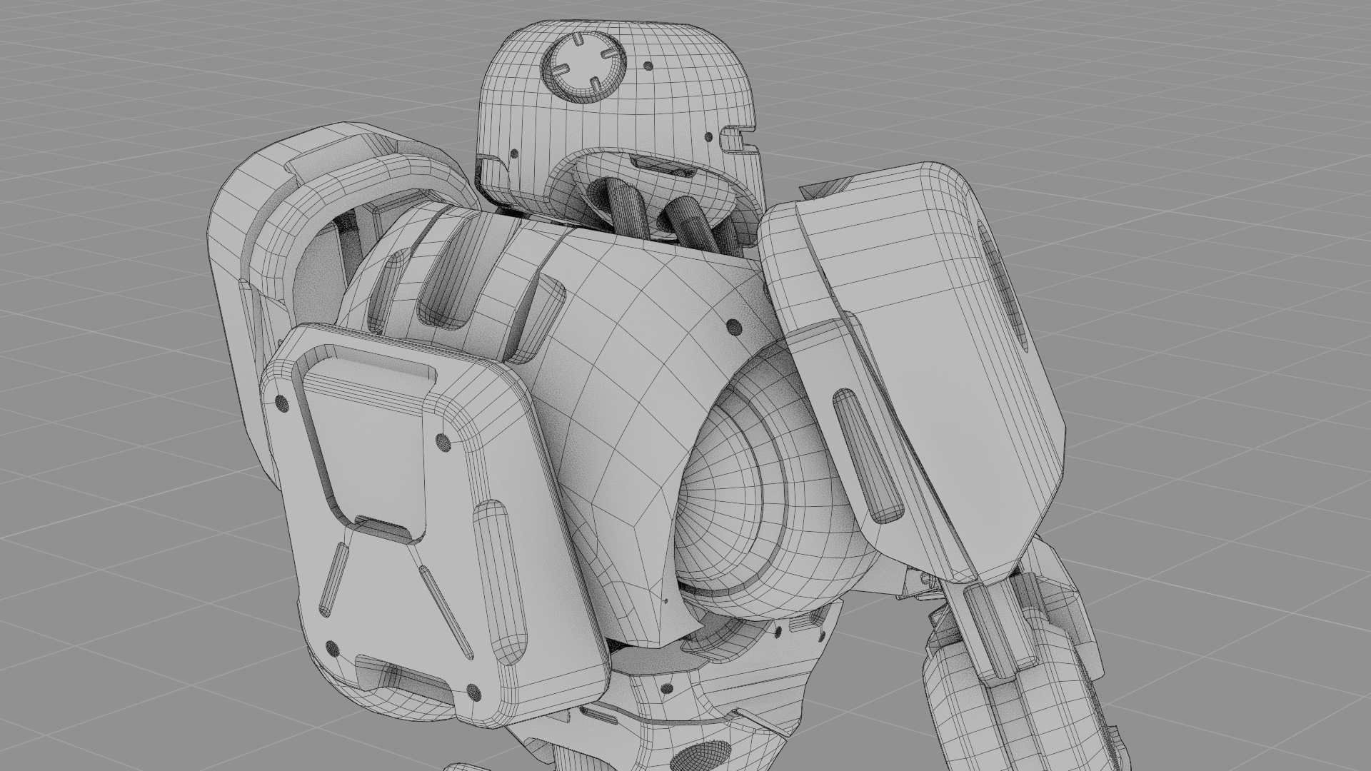 BATTLE DROID ARES RIGGED 3D model_34