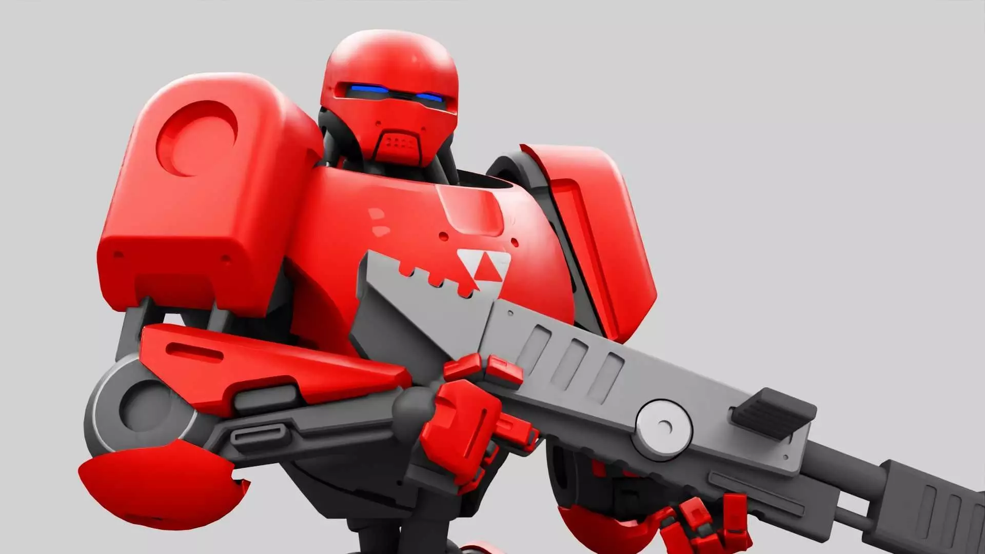 BATTLE DROID ARES RIGGED 3D model_0