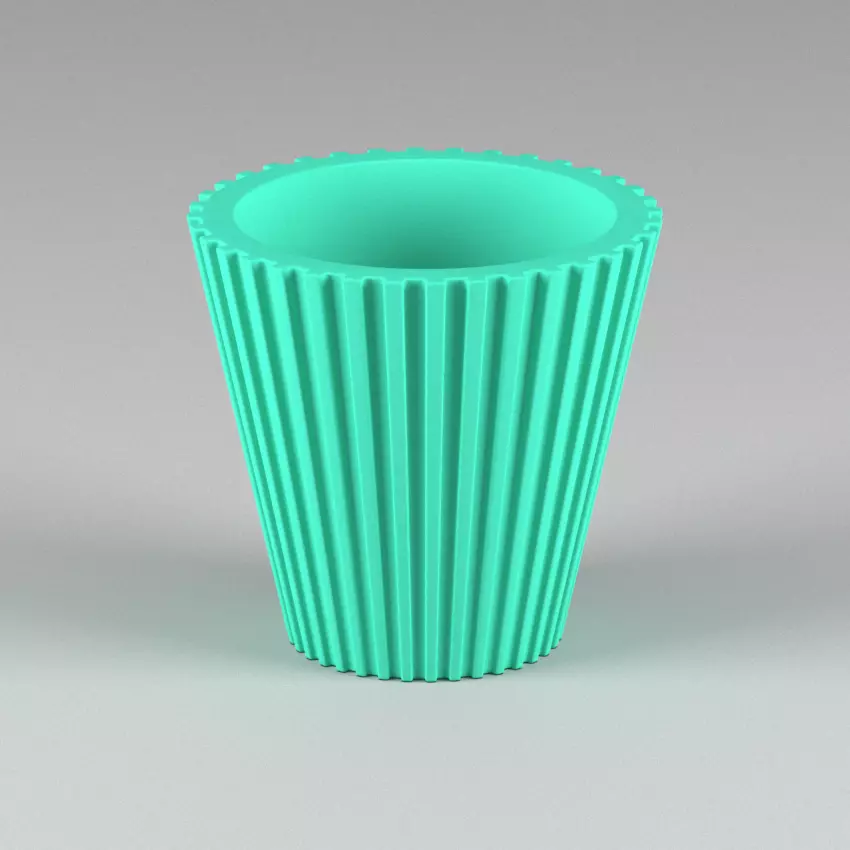 miniature flower pot 07 3D print model