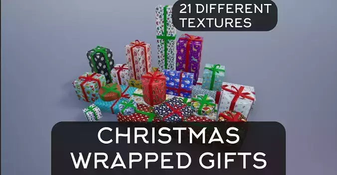 Wrapped Christmas Gifts