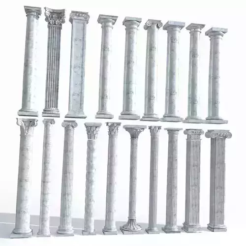 Colone 1 set of marble columns