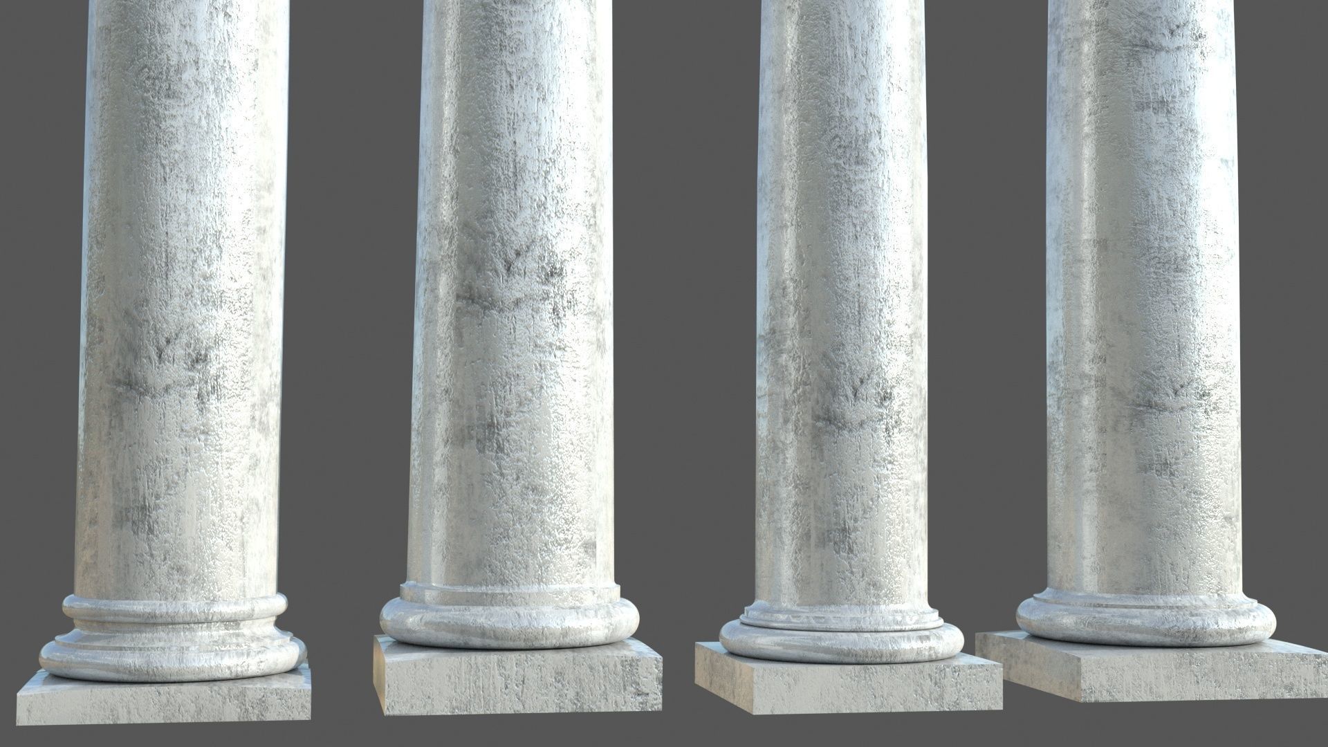 Colone 1 set of marble columns 3D model_8
