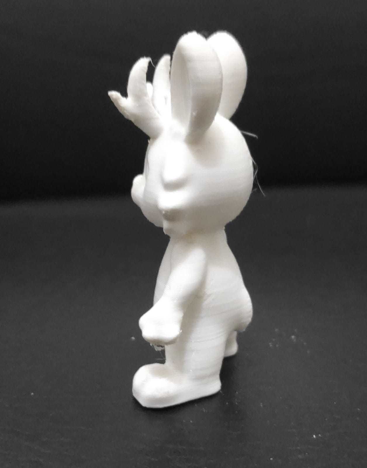 Jackalope bunny figurine 3D print model_8