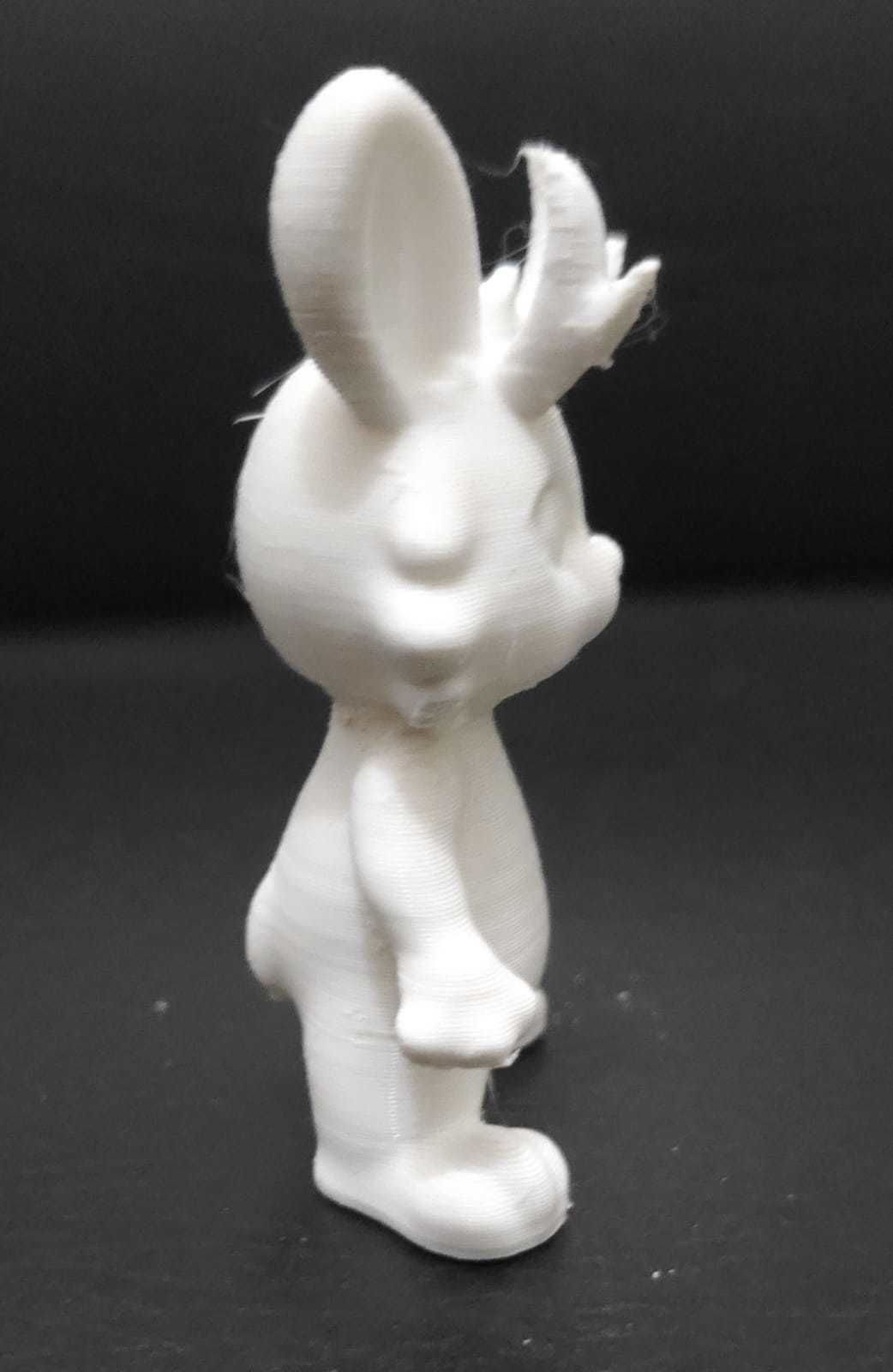 Jackalope bunny figurine 3D print model_6