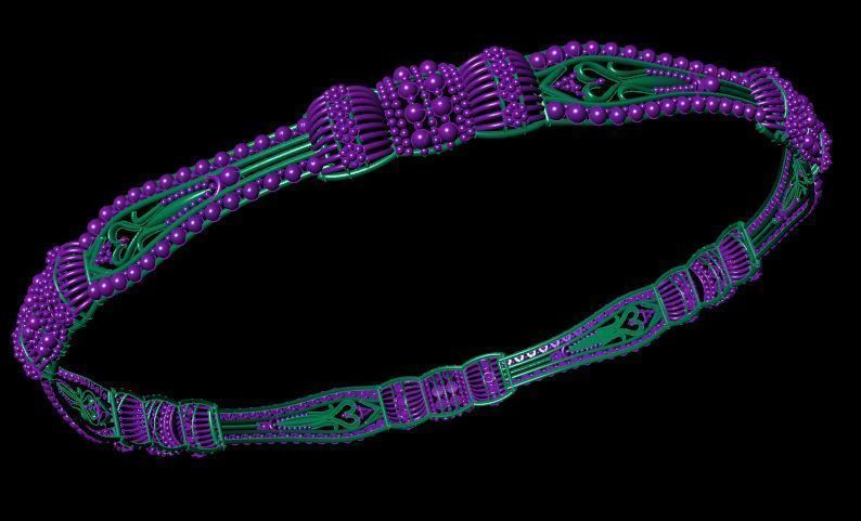 Bracelet  3D print model_5