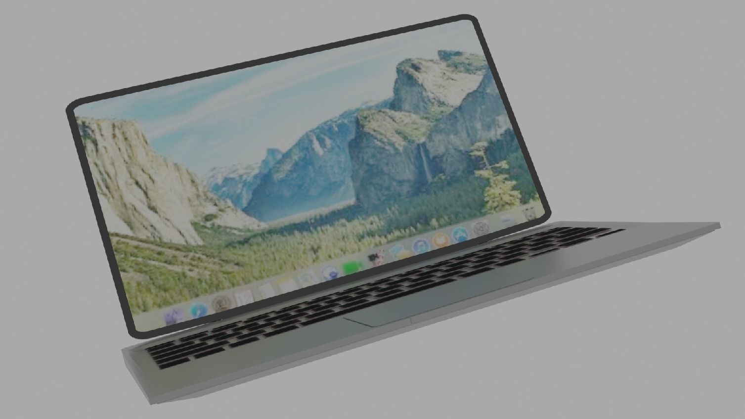 laptop like macbook pro 3D model CGTrader