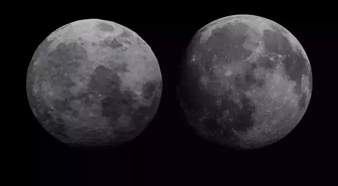Moon Photoscan and Shrinkwrap 3D model