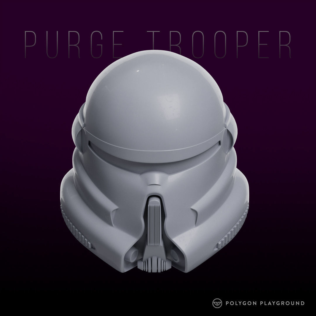 Purge Trooper Helmet 3D print model_1