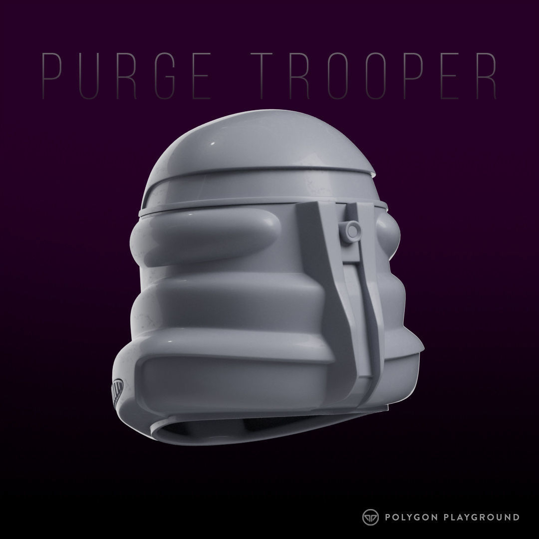 Purge Trooper Helmet 3D print model_2