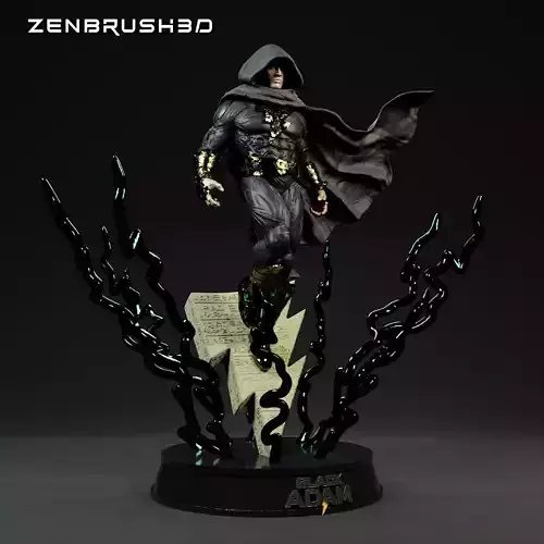 BLACK ADAM  DC 3D print model