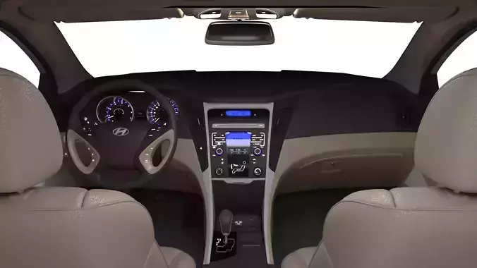 Sonata interior 2011-2013 full 3d model by 7zP