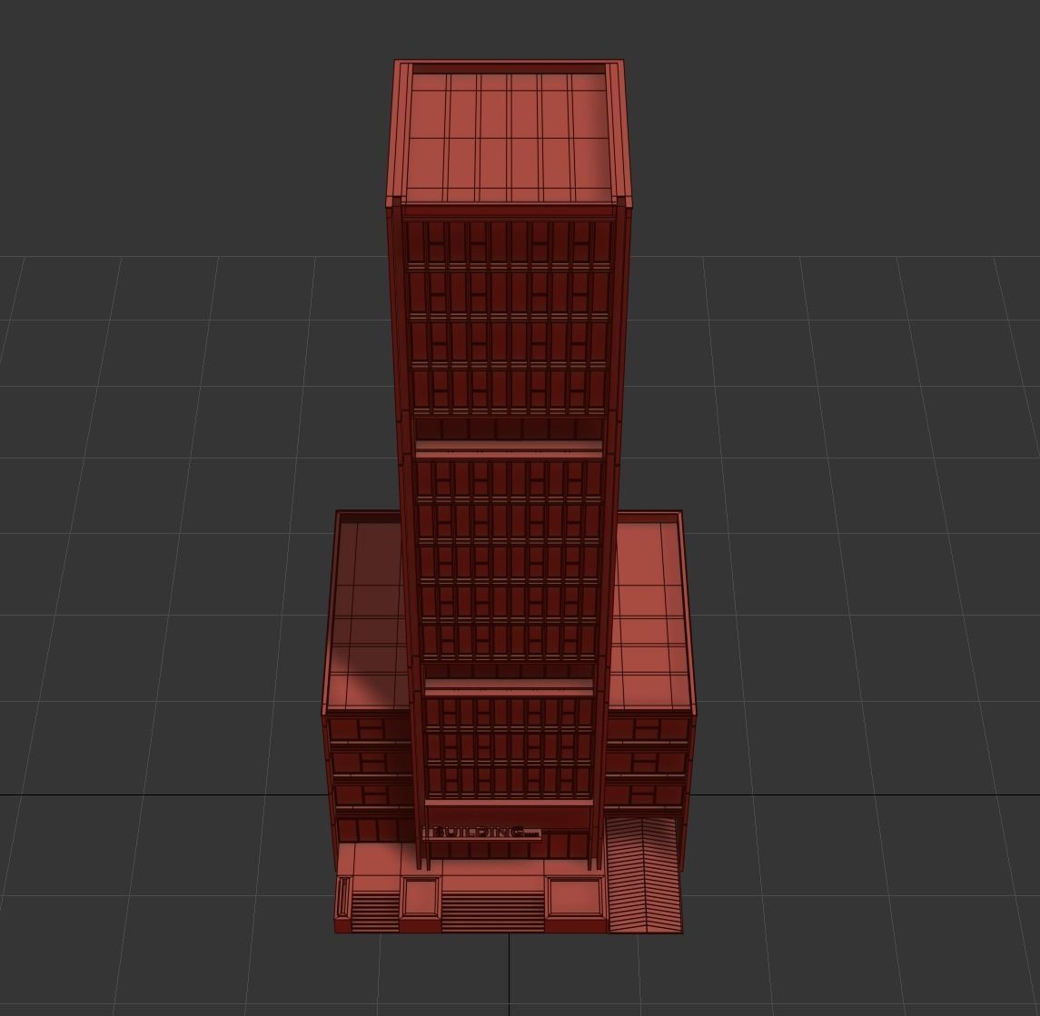 High-rise office building No 1 3D model_7