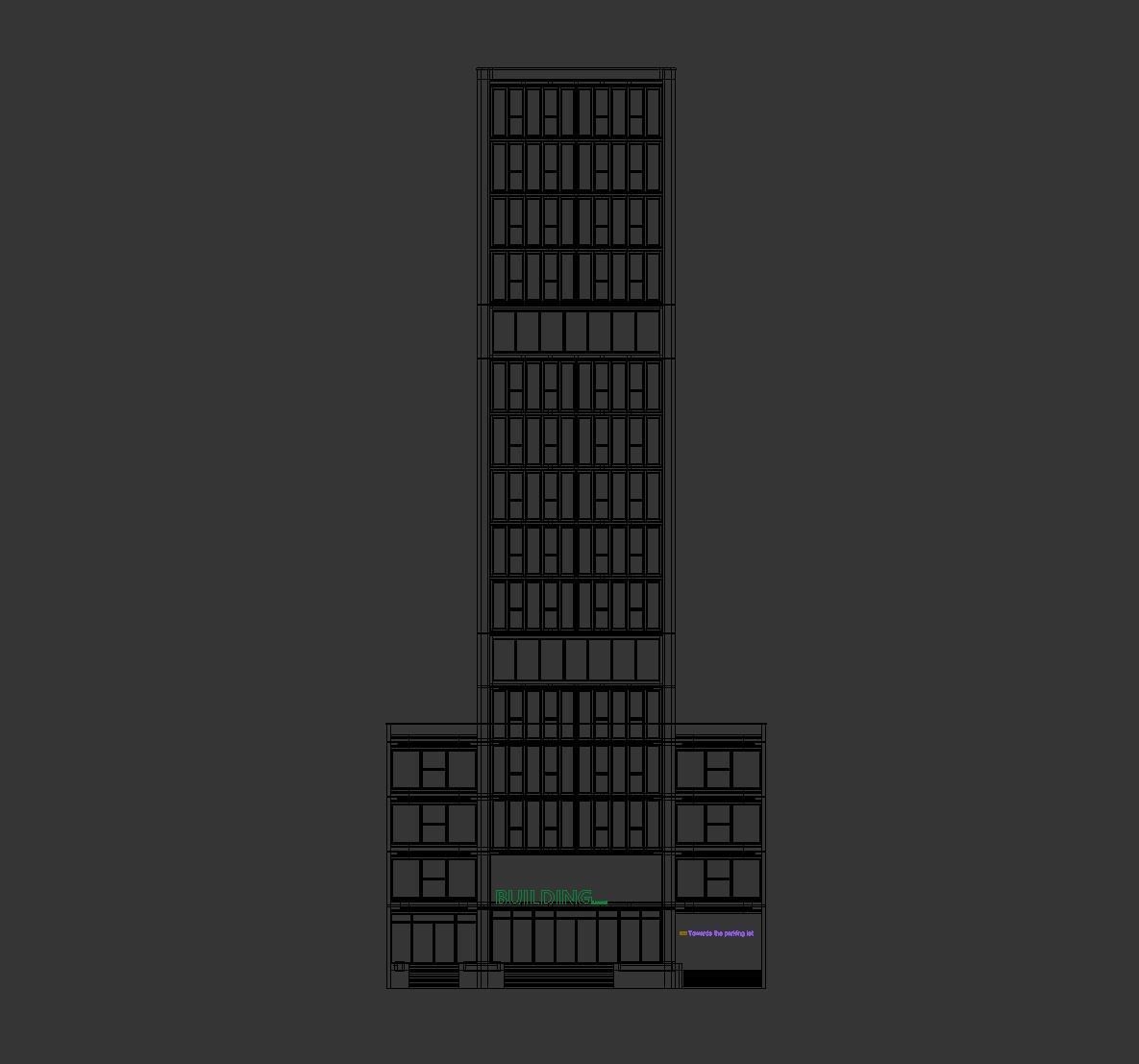 High-rise office building No 1 3D model_10