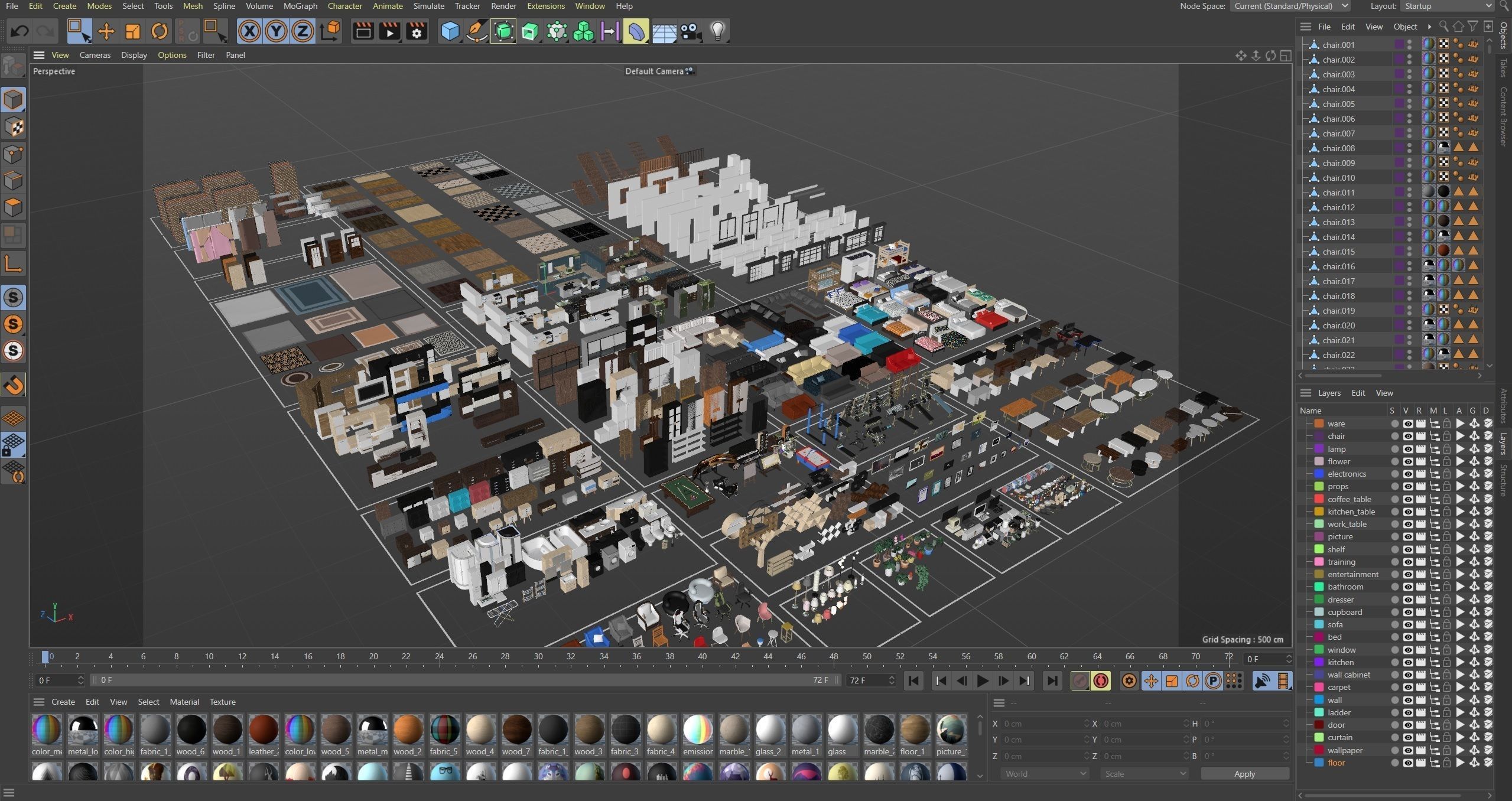 Furniture Realistic Low-poly 3D model_49