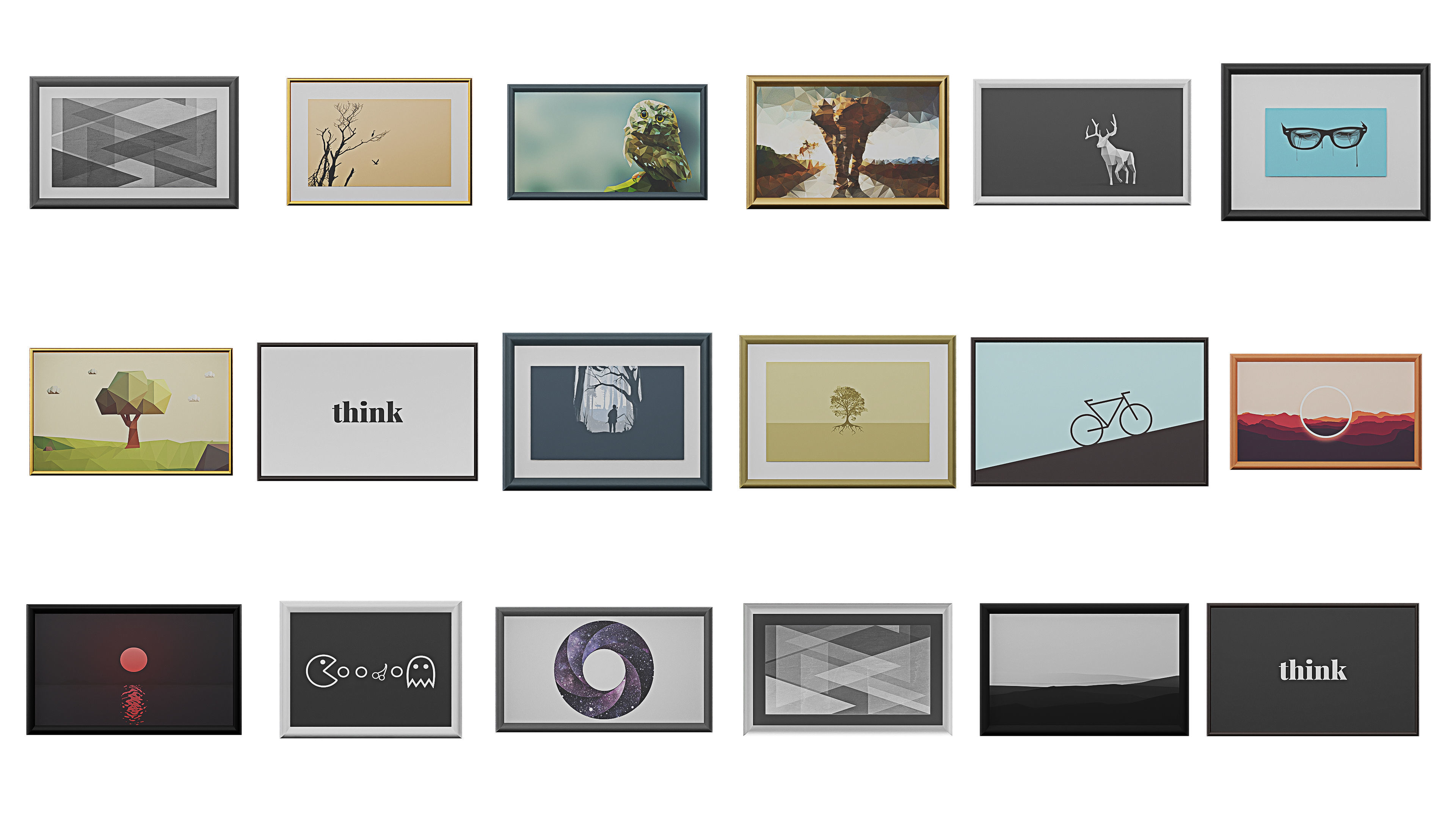 Furniture Realistic Low-poly 3D model_39