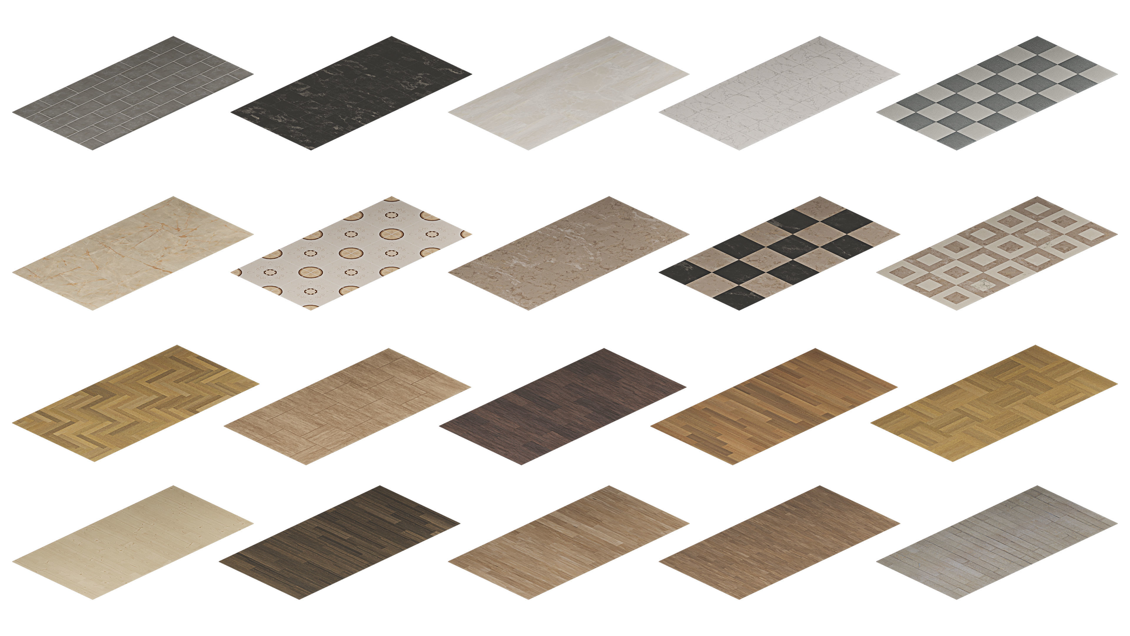 Furniture Realistic Low-poly 3D model_31