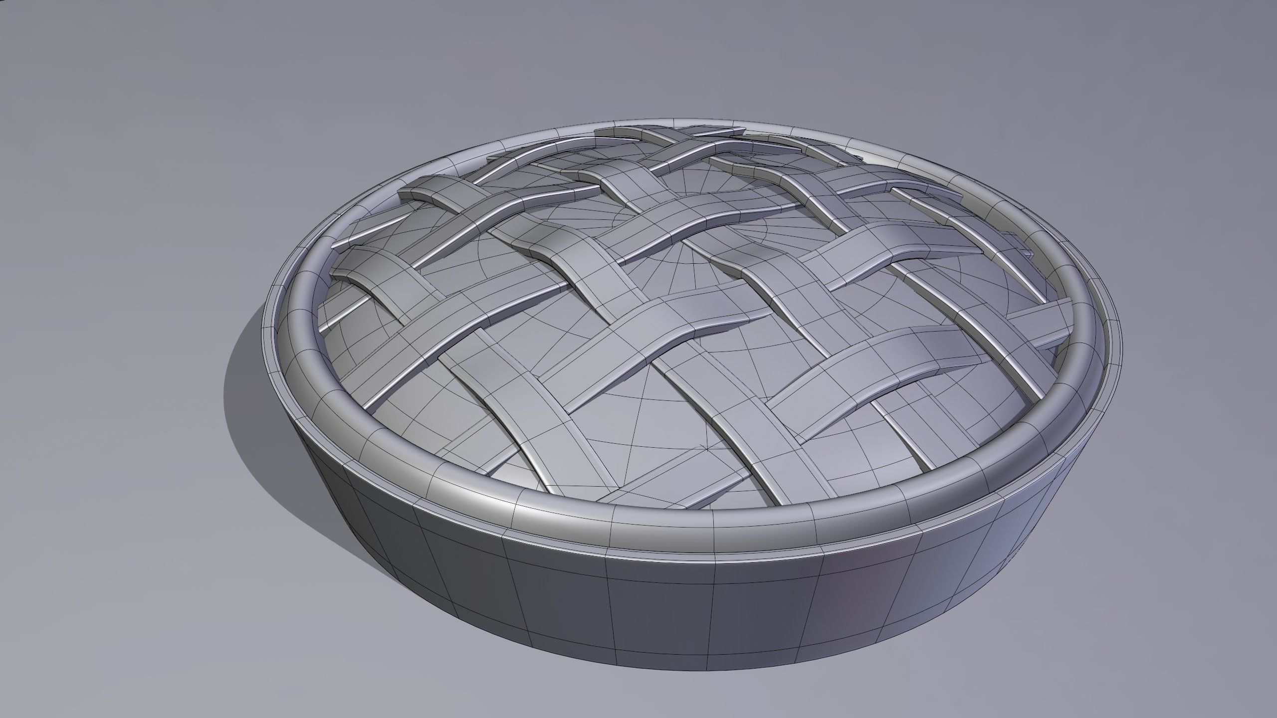 Apple Pie-With Procedural Materials-Blender 3D model_26
