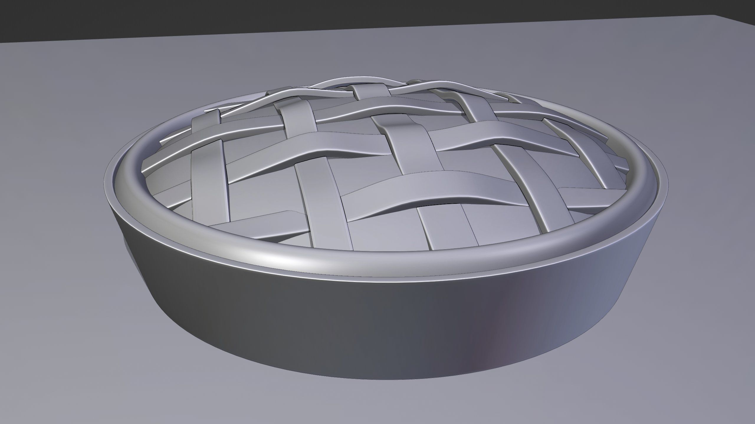 Apple Pie-With Procedural Materials-Blender 3D model_7