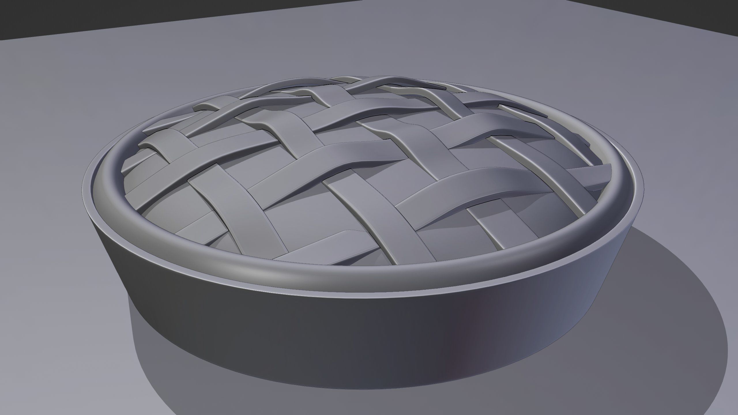 Apple Pie-With Procedural Materials-Blender 3D model_9