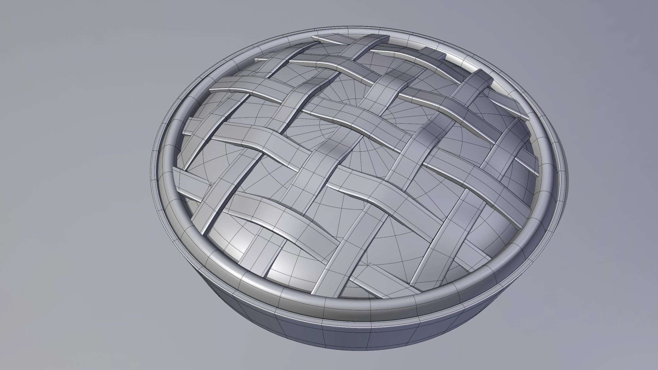 Apple Pie-With Procedural Materials-Blender 3D model_27