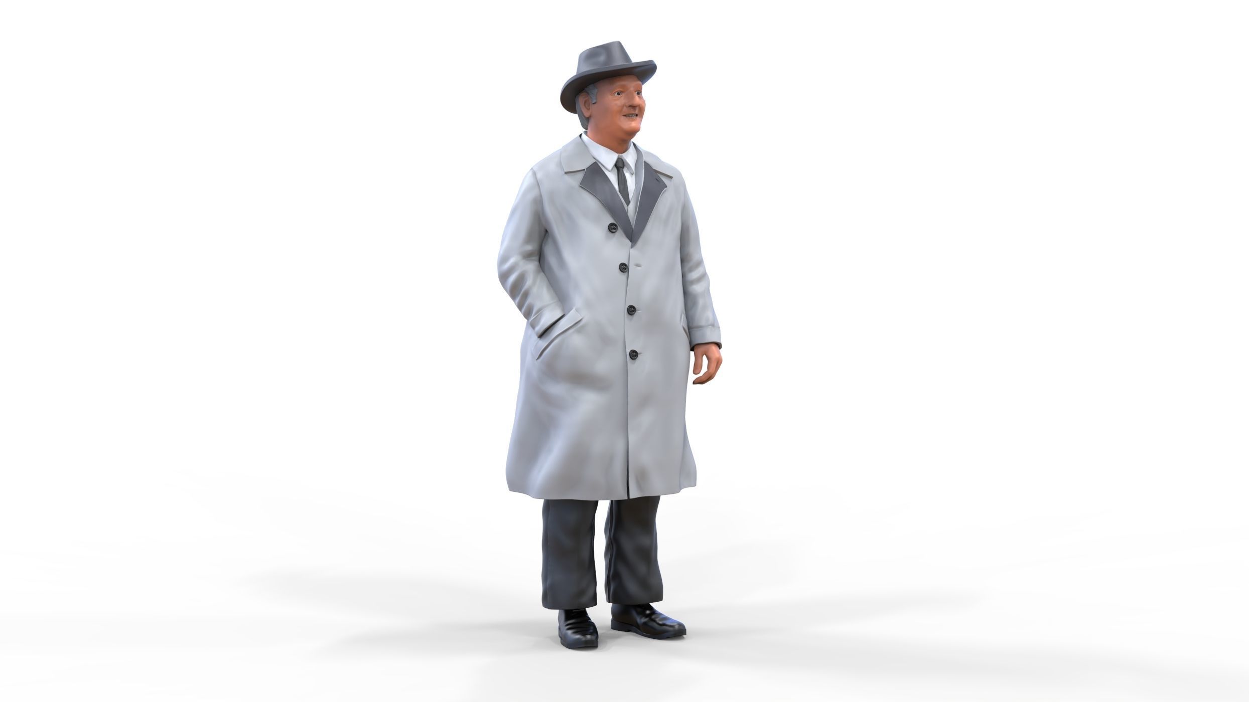 Enzo Ferrari Italian race car driver 3D print model_21