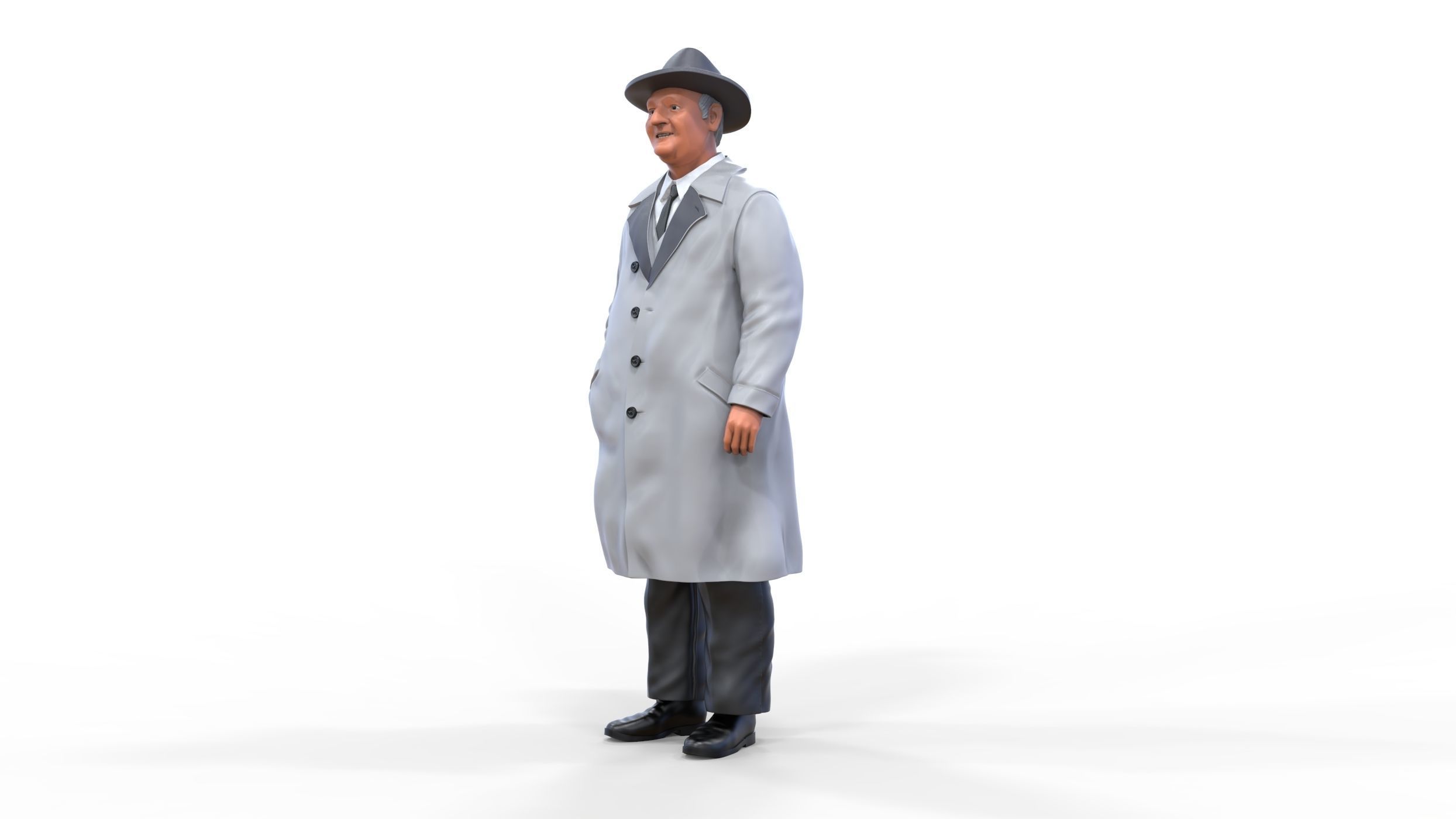 Enzo Ferrari Italian race car driver 3D print model_2